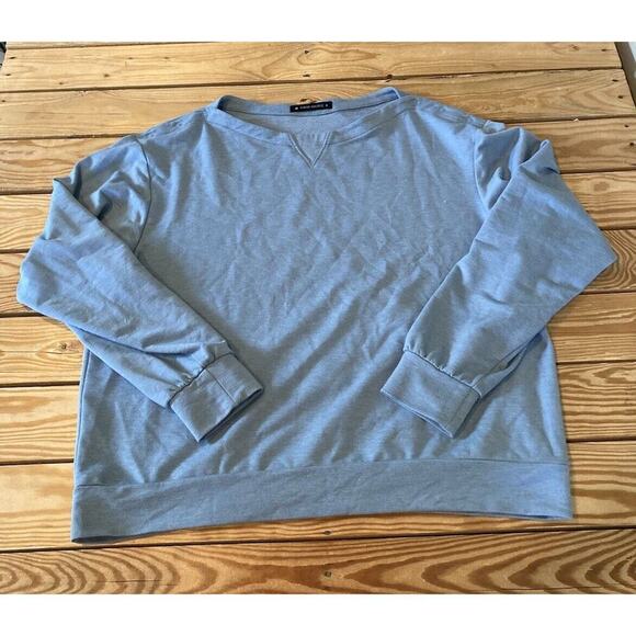 Thrive Societe Snap Shoulder Nursing Top Size Medium Women’s Blue - Picture 1 of 8